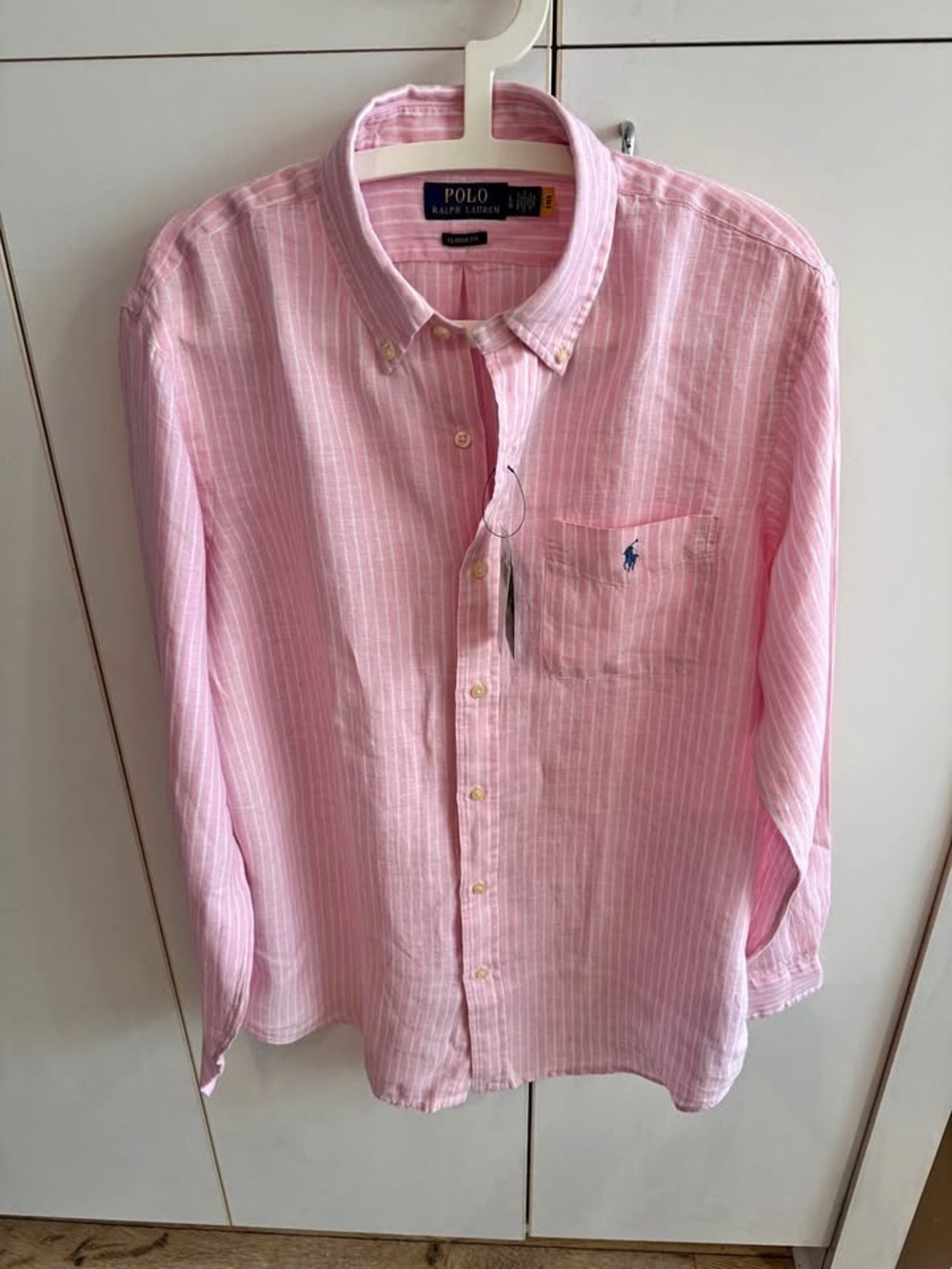 Ralph Lauren Pink Striped Button-Down Shirt